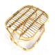 Rattan Footstool - mid century modern - japandi