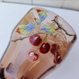 Cerise service with Legras brandy, Art Nouveau, Montjoye