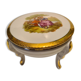 Limoges porcelain tripod décor decors gallant scene