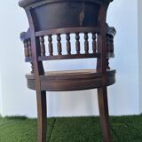 Napoleon III office chair in solid wood