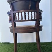 Napoleon III office chair in solid wood