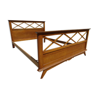 Double bed with 50s braces
