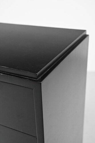 Cabinet Art Déco avec poignées en nickel plaqué