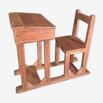 Old desk-school chair