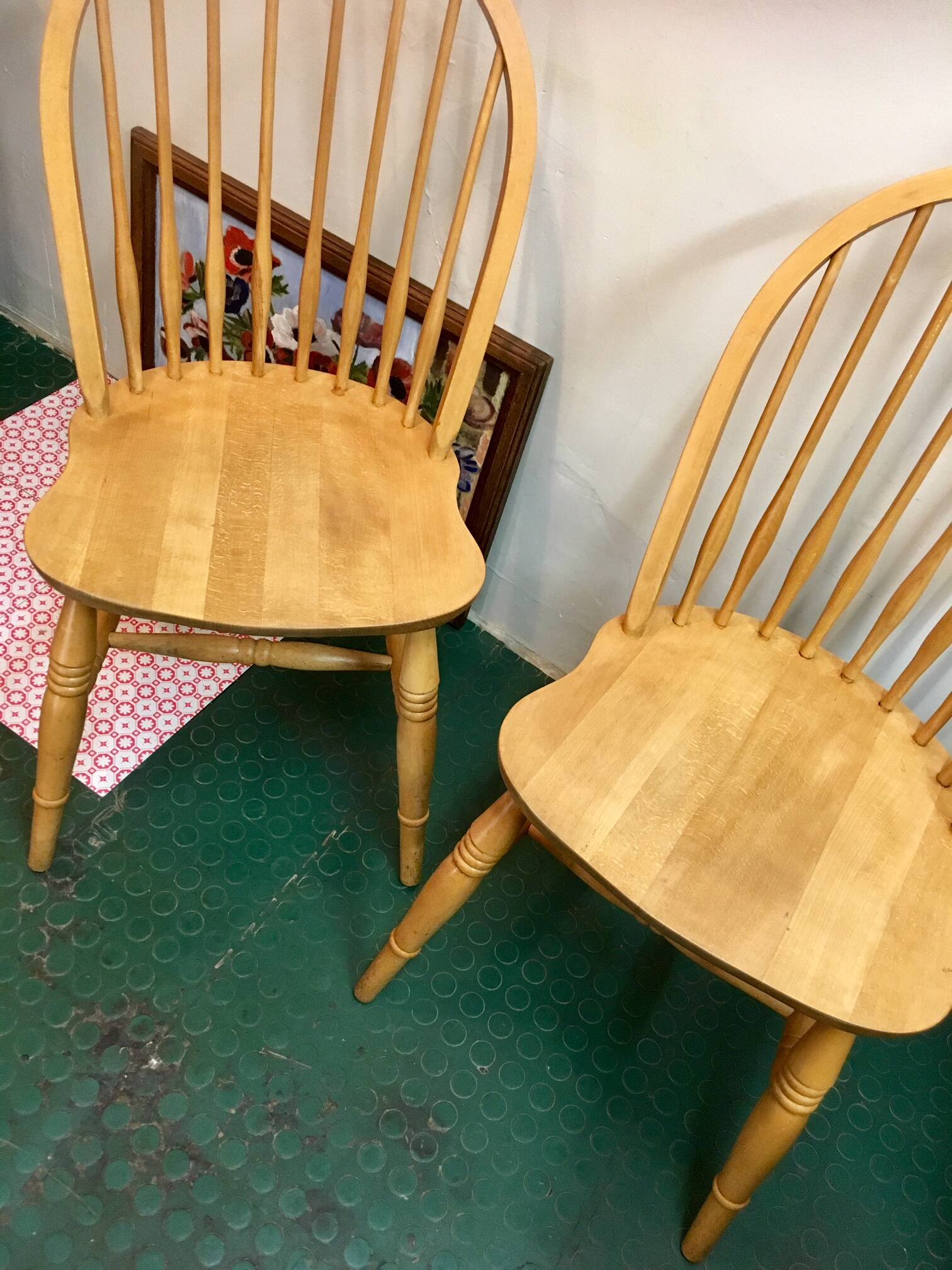 Pair of Vintage Windsor Chairs