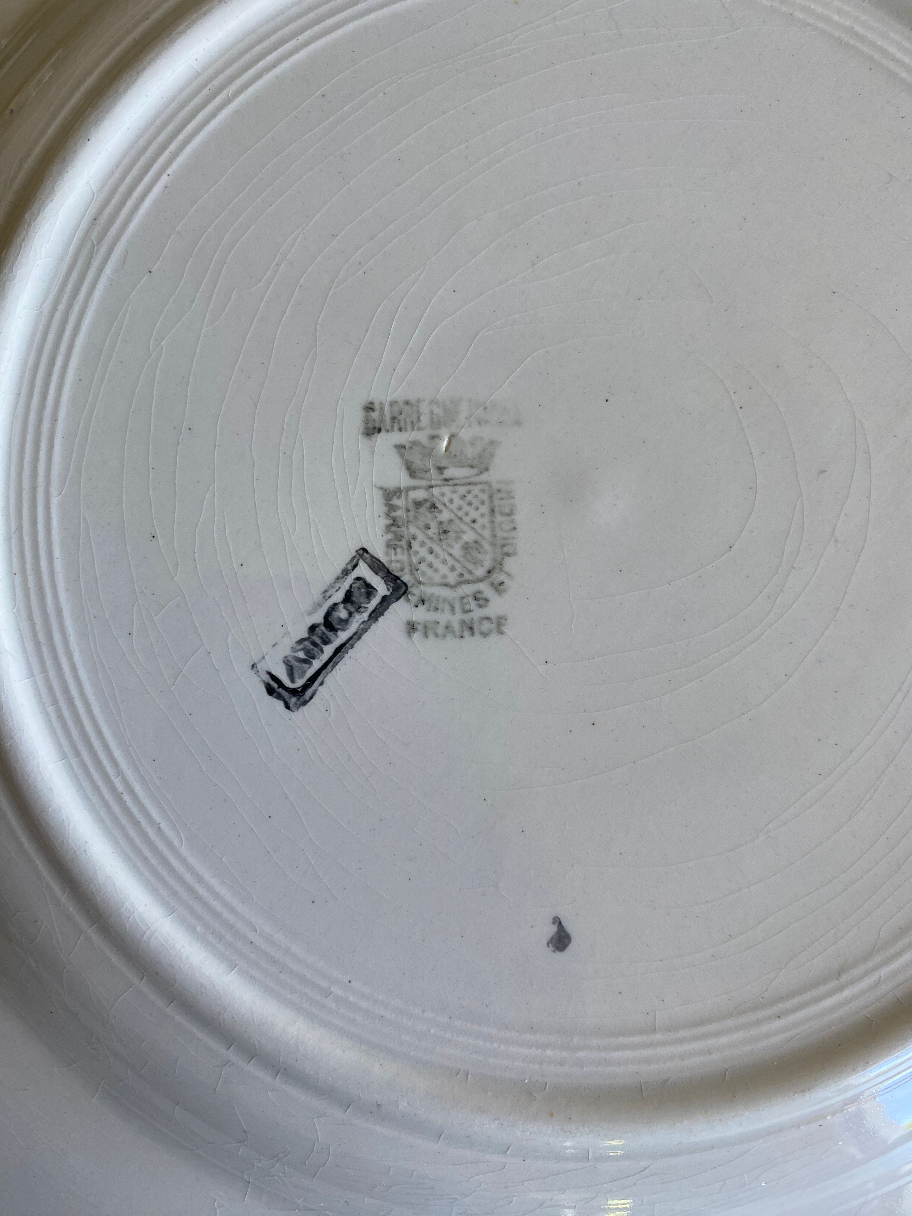 Round dish Sarreguemines and Digoin