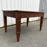 Art Deco table sculpted in solid wood