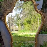 Baroque mirror in gilded wood 87x54cm
