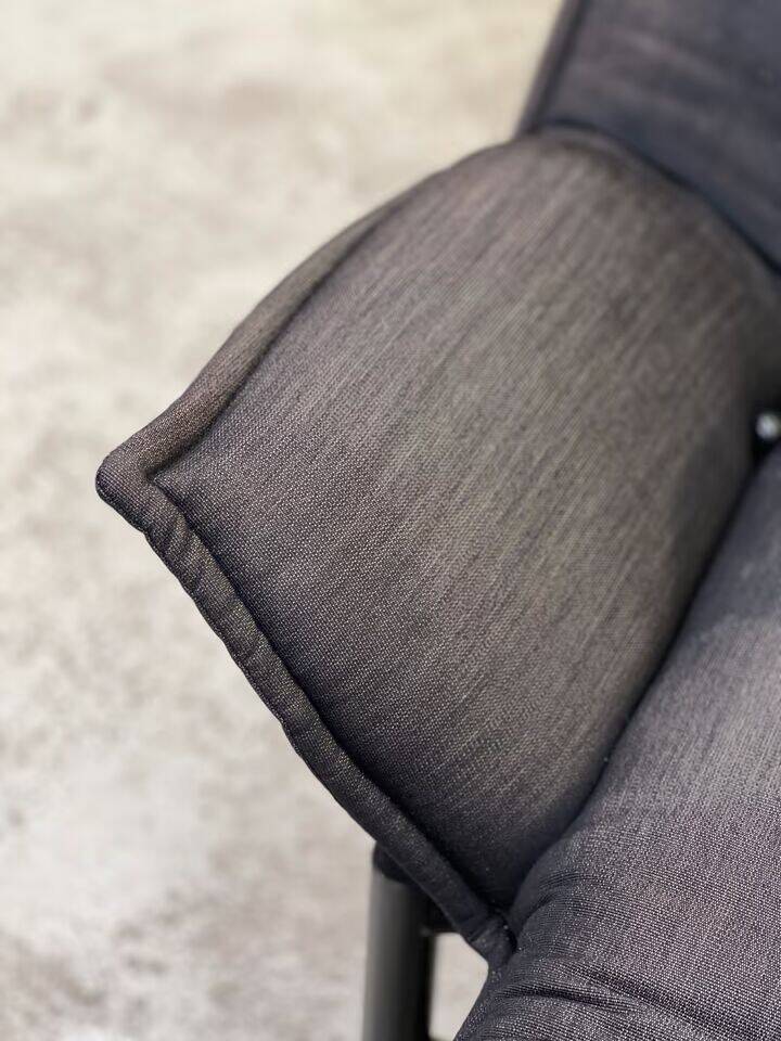 Vintage Black Veranda Armchair by Vico Magistretti for Cassina