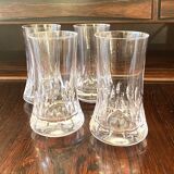 Set of 4 Bayel Glasses, Crystal Shot France