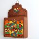 Mail rack in wood, South American decor