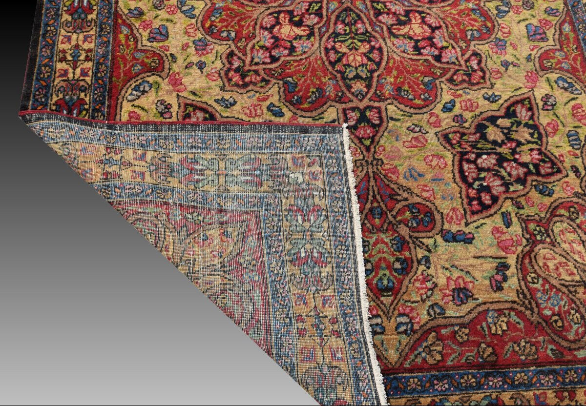 Oriental carpet Kirman Raver Iran: 190 x 135 cm - "Galerie Sardje"