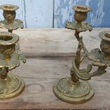 Bougeoirs en laiton