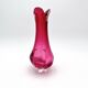 Set of 2 Organic Art Vases Josef Hospodka - Sommerso Fuchsia