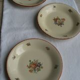 batch of 9 plates Moulin des Loups Orchies