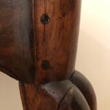 Old console in walnut and marble top