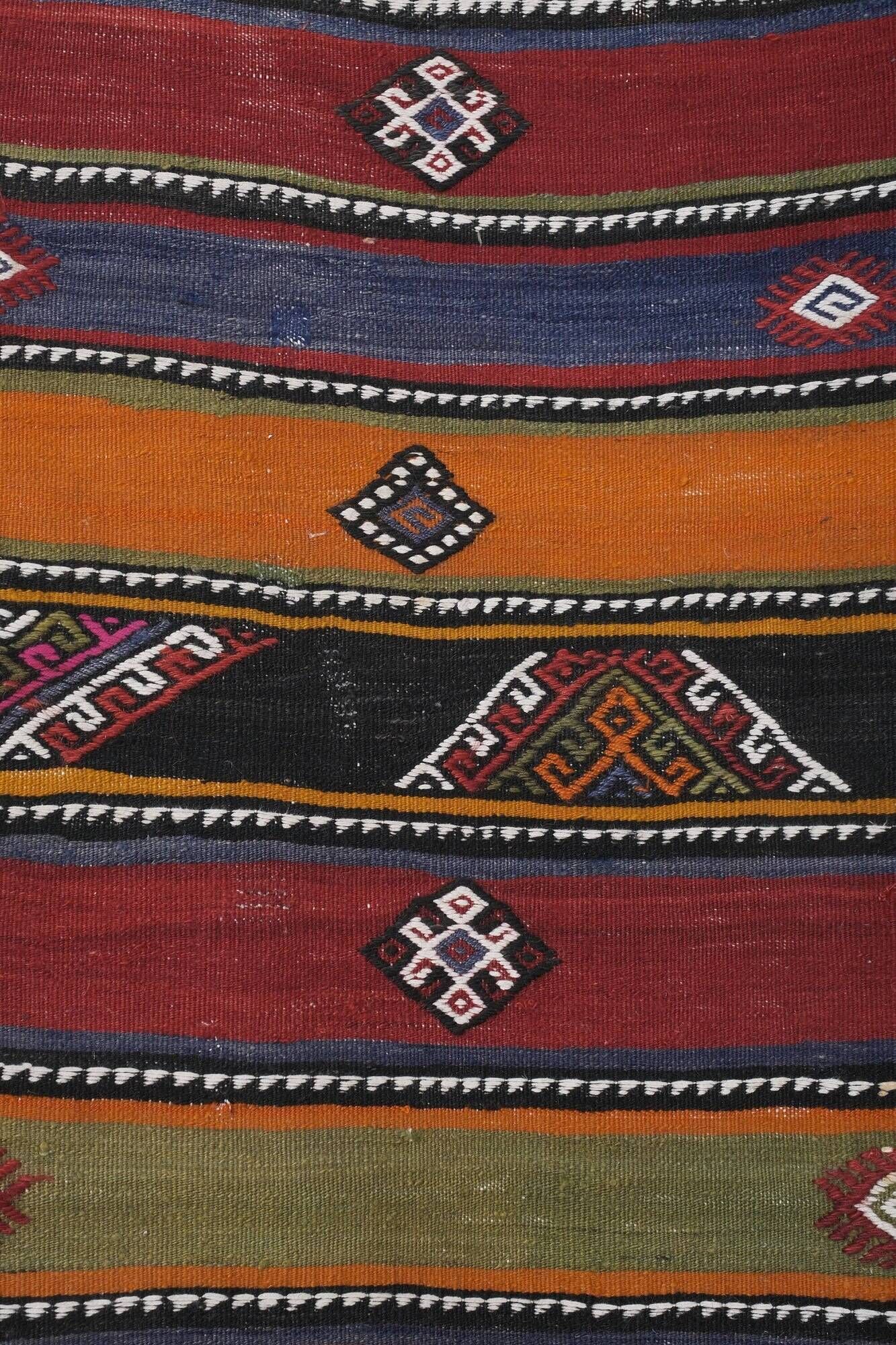Vintage Turkish hallway rug 67x592 cm