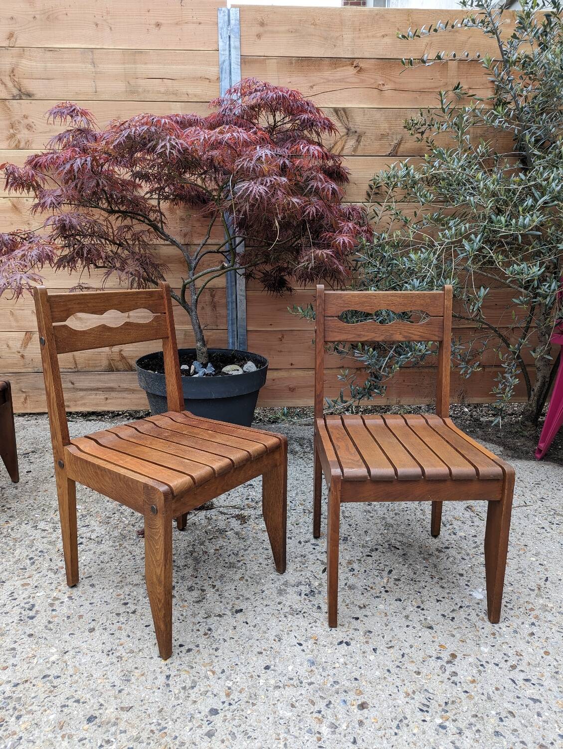 Vintage wooden chairs from the 60s
