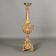 Bougeoir éclectique ancien en bois sculpté et doré, XIXe siècle