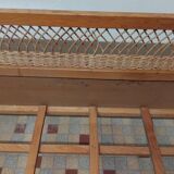 Vintage Rattan Baby Bed