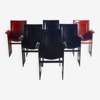 Ensemble de chaises postmodernes "Solaria" par Arrben Italie, 1980