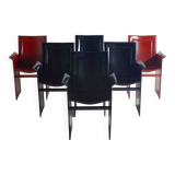 Set of postmodern "Solaria" chairs by Arrben Italy, 1980s