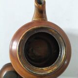 Vintage KW Feuerfest teapot – brown stoneware, 1960s–70s