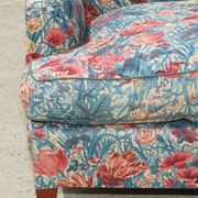 Vintage Howard & Son's London Bridgewater 5-seater fabric corner sofa.