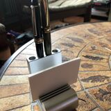 Pencil holder 1970 in cast aluminum signed Pierre Vandel for Pierre Cardin