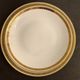 8 flat porcelain plates from Limoges Bernardaud, gilded Greek decoration, twentieth century
