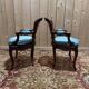Paire de fauteuils de style Louis XV en cannage