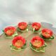 Coffee cups flowers slurry