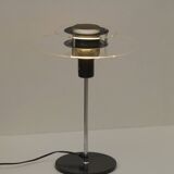 Postmodern lamp in metal and plexiglass Cirkel vintage Ikea 1990