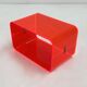 Fluorescent pink plexiglass coffee table, 1980.
