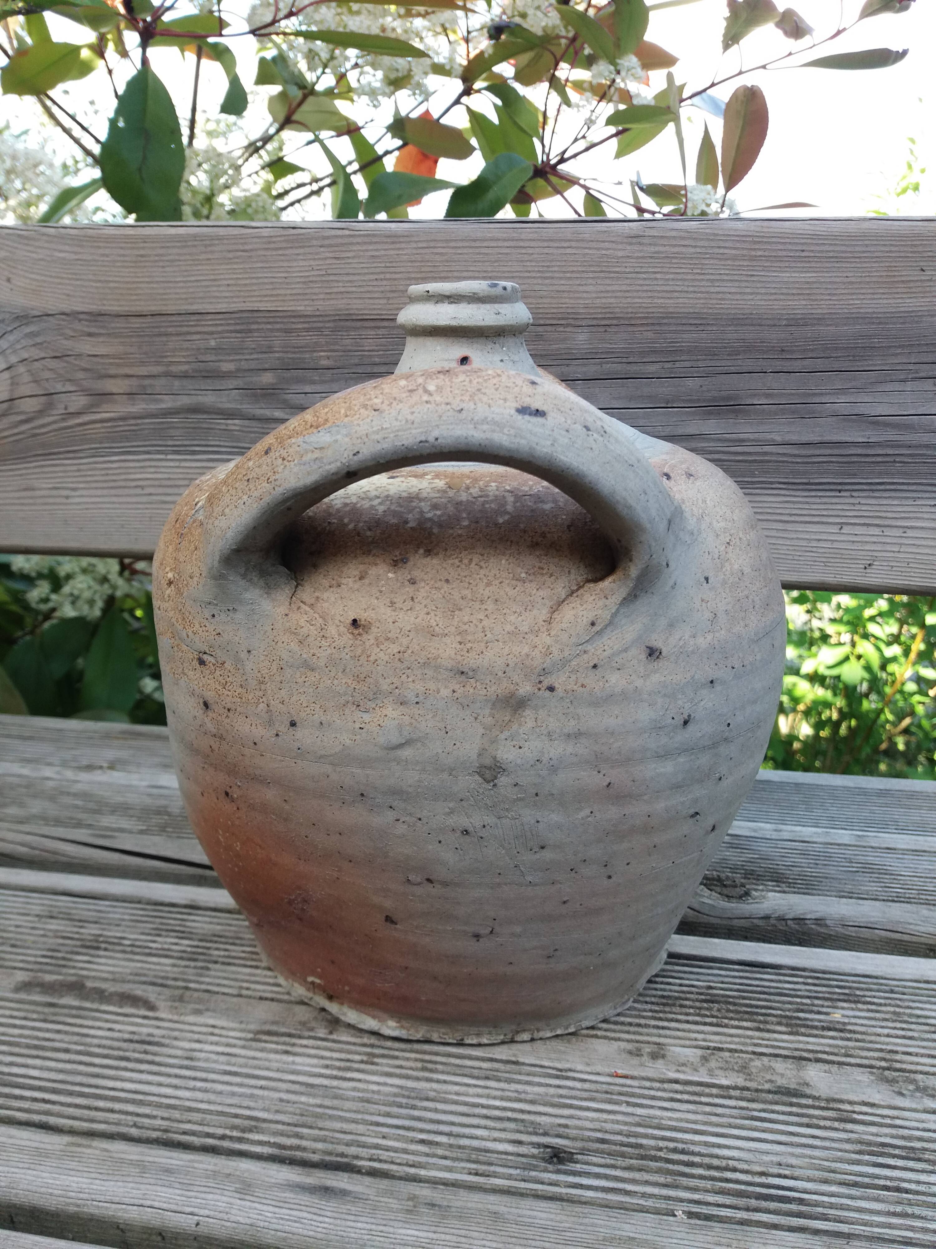 Jarre pot vinaigrier en terre cuite