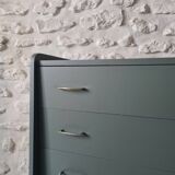 Commode vintage pieds compas