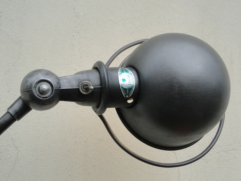 Vintage Jielde Industrial Graphite Lamp 4 arms by Jean Louis Domecq France 1960s