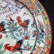 Set of 6 vintage Chinese porcelain plates from Macau (1970) hand painted