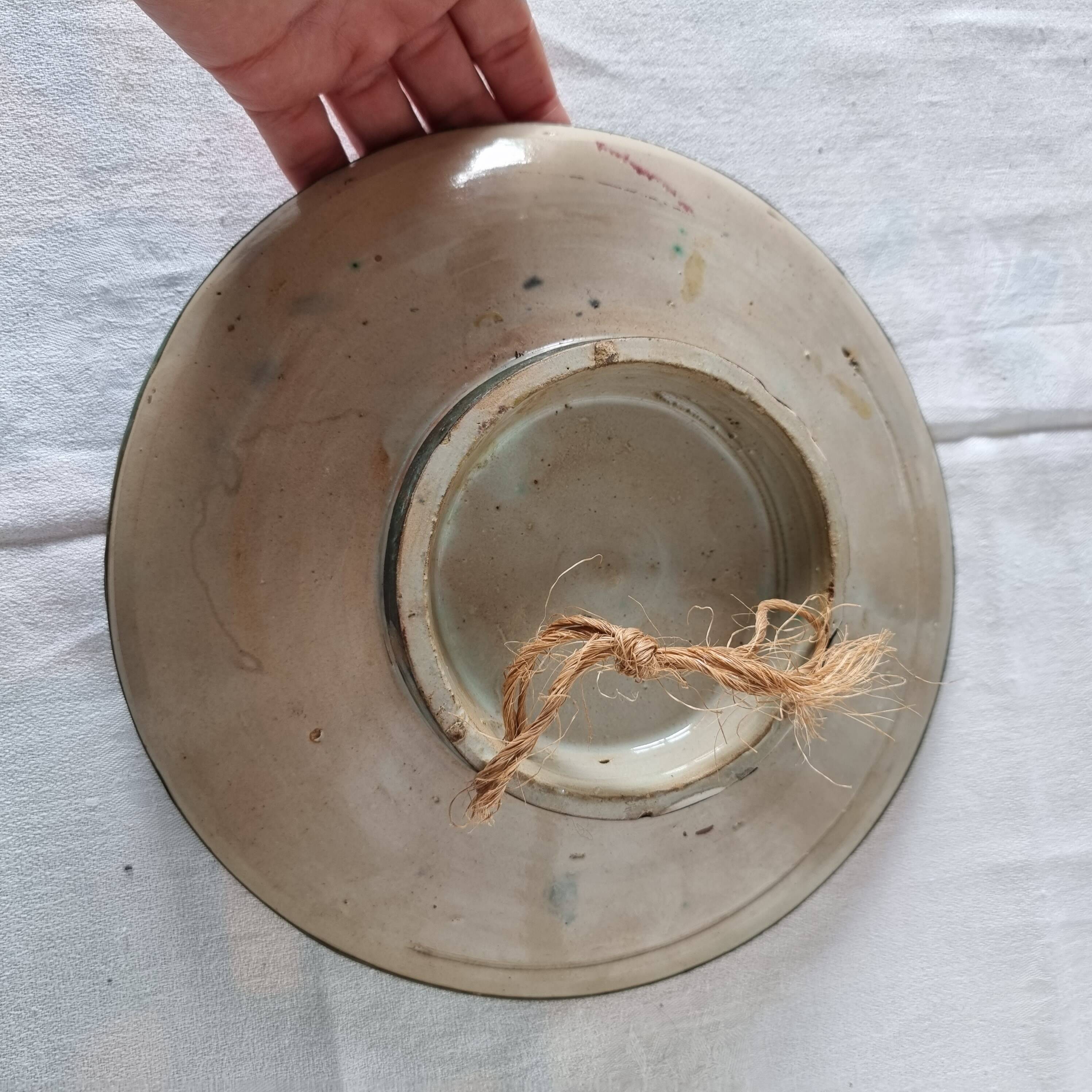 Exceptional 17th-18th century Hispano-Mudéjar bowl/plaque, framed