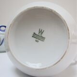 coffee maker and sugar porcelain blue décor design Bareuther 70s