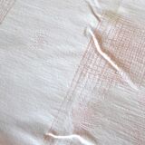 Lot 1 Nappe et 6 serviettes en métis rose poudré vintage 140 x 120