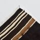 Dark Brown Beige Aesthetic Vintage Rug, 135x165Cm