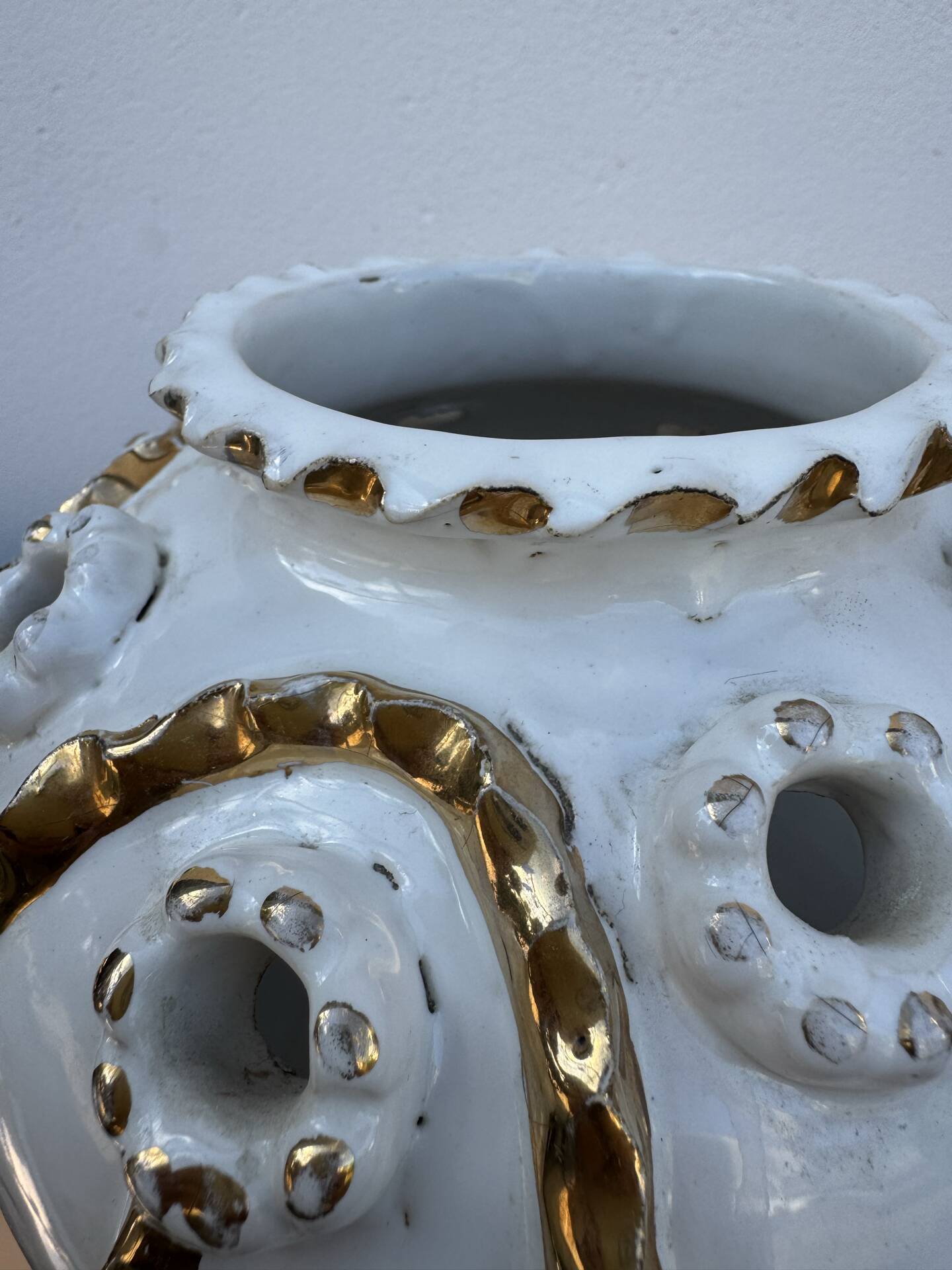 Vase pique fleurs Émile Tessier Malicorne années 50