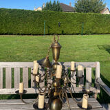 Brass chandelier