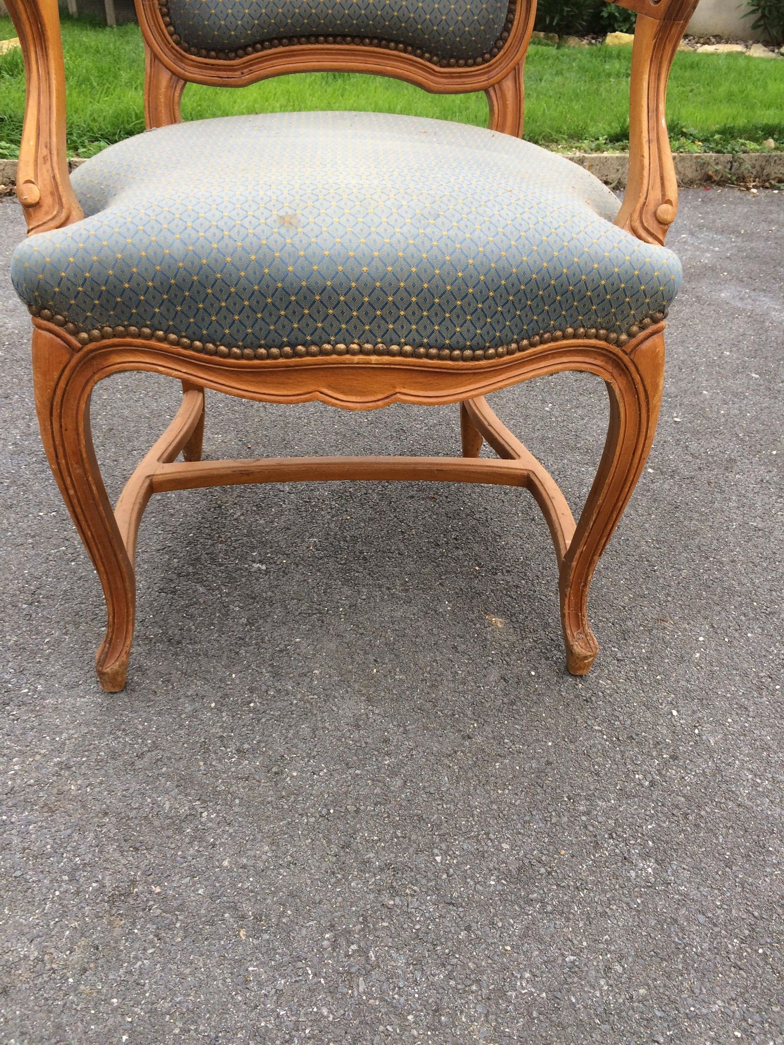 Louis XV convertible armchair