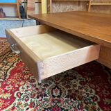 Coffee table with one vintage wooden drawer ep 50/60