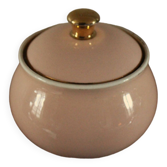 Villeroy Boch powder pink gold sugar bowl
