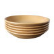 Set of 5 hollow ceramic plates sandstone effect