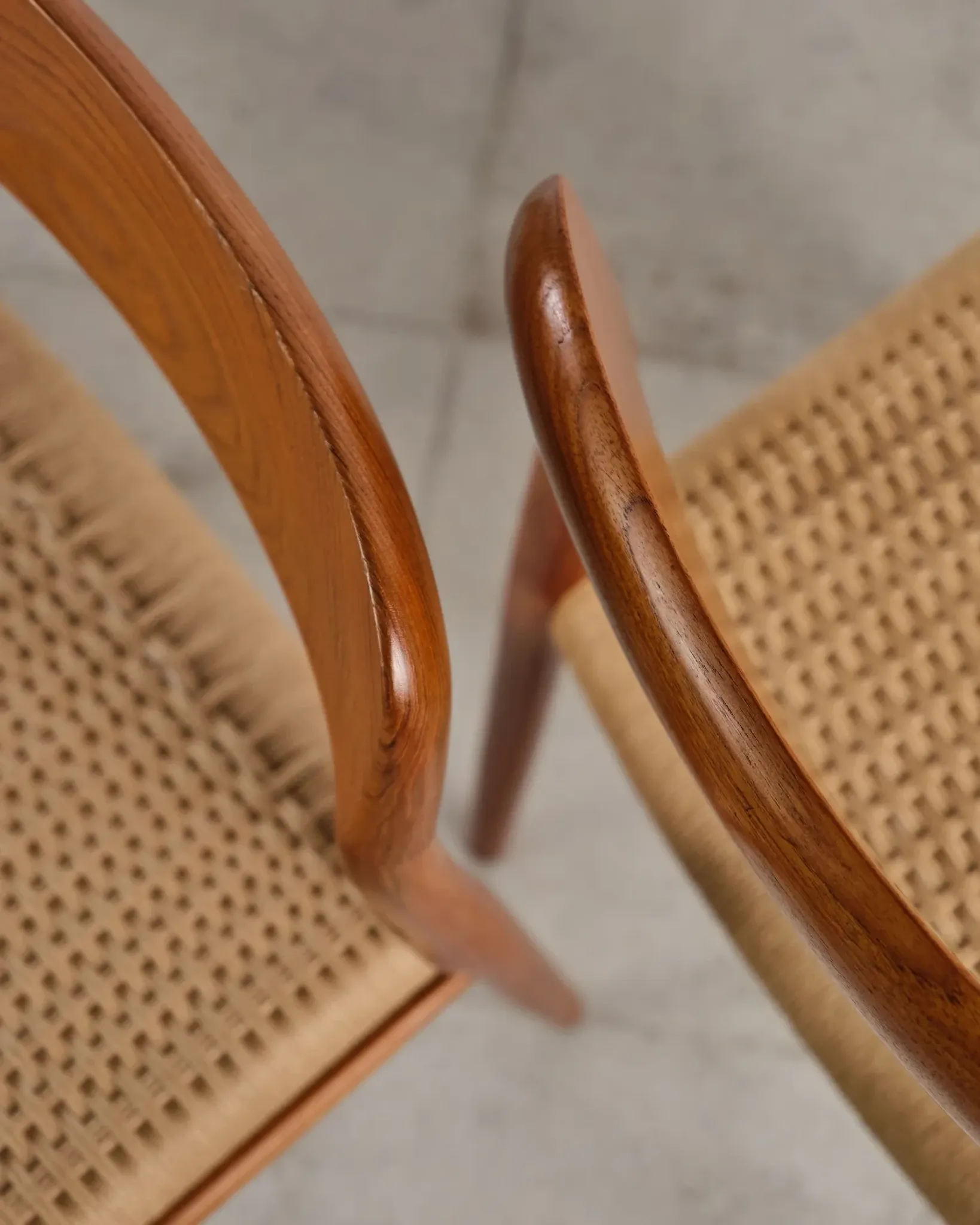 6 chairs model 75 in teak by Niels O. Møller, Denmark, 1950s