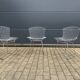 3x original Knoll Bertoia side chairs chroom